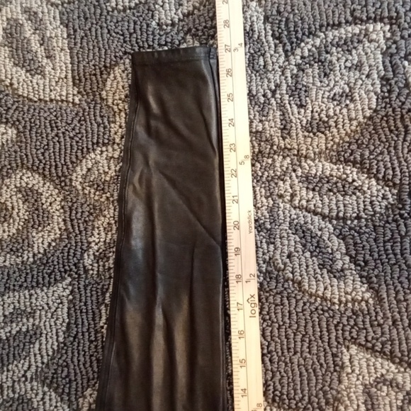 Spanx Black Leggings High Rise Party Tummy Control Womens Size Large - Picture 7 of 9